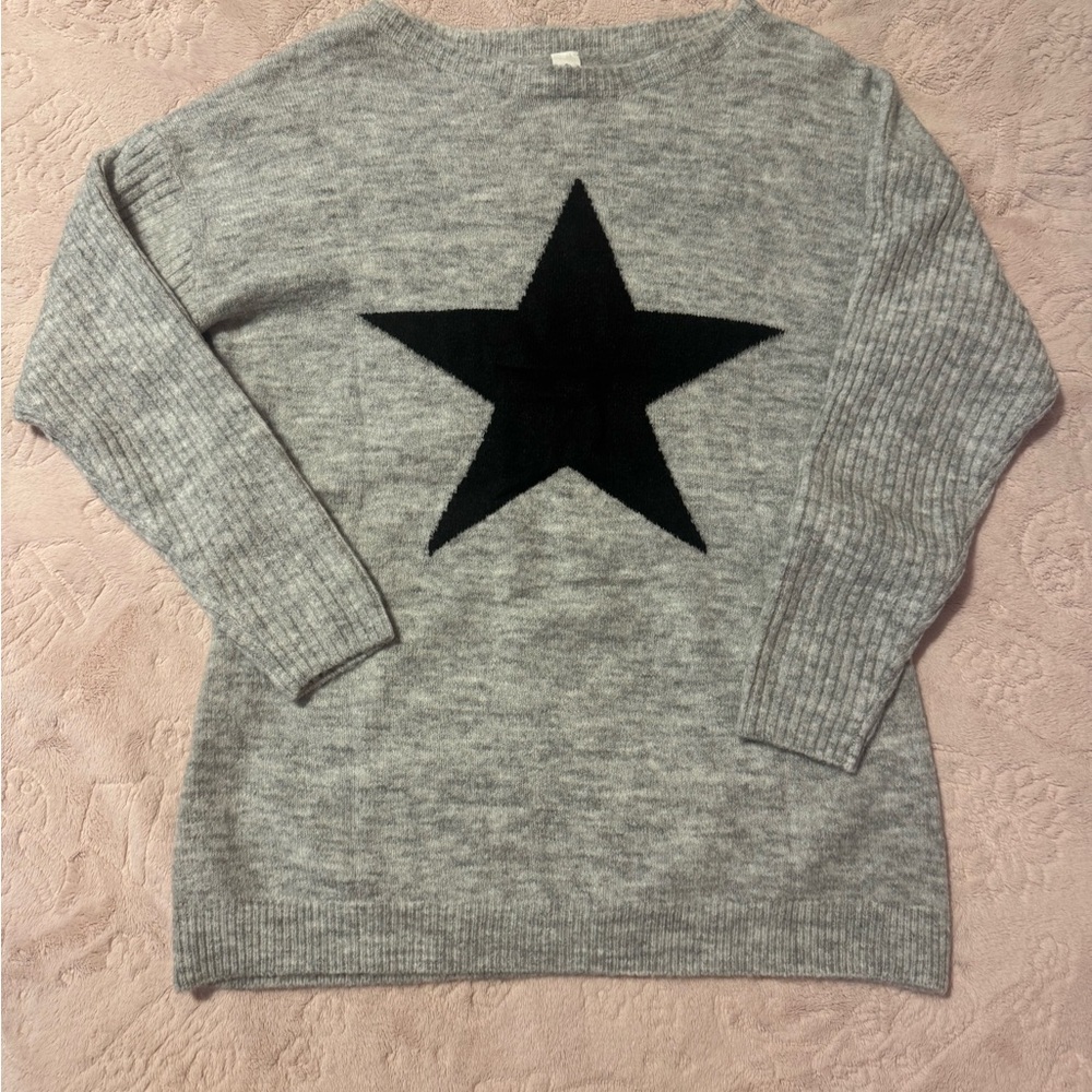 Gray Star Sweater